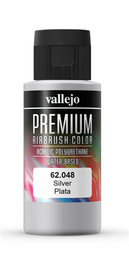 Краска 62048 Premium Color - P-M Silver 60 ml. Vallejo 62048 V-62048
