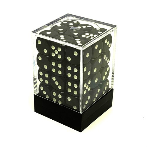 Набор кубиков 36 шт. D6 Черные 12мм KD6-71