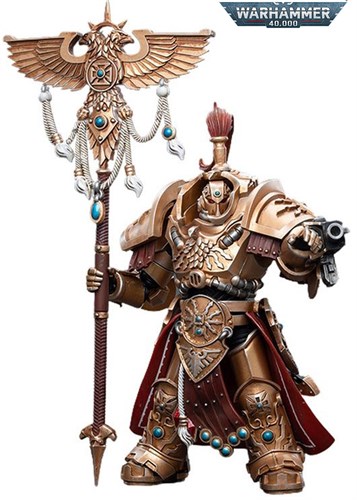 Фигура подвижная JoyToy Adeptus Custodes Vexilus Praetor in Allarus Terminator Armour Phelam Tolguror Warhammer 40000 6973130373938 - фото 158412
