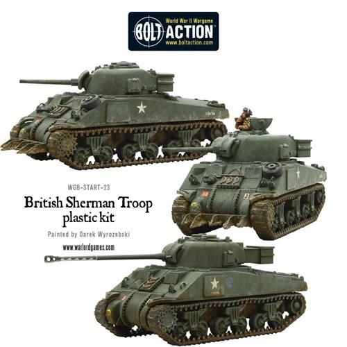 Bolt Action Sherman V Tank Troop (2 Sherman V's 1 Firefly) 402011011 - фото 184929