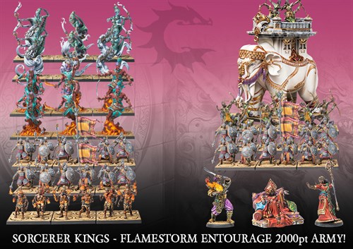 Conquest Sorcerer Kings Flamestorm Entourage  2000pt Army PBW6095
