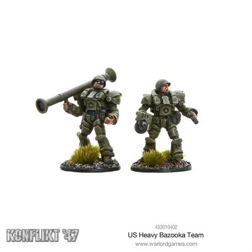 US Heavy Infantry Bazooka Team (2 Miniatures) Konflikt ‘47 453010402