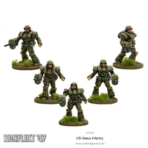 US Heavy Infantry (5 Miniatures) Konflikt ‘47 453010401