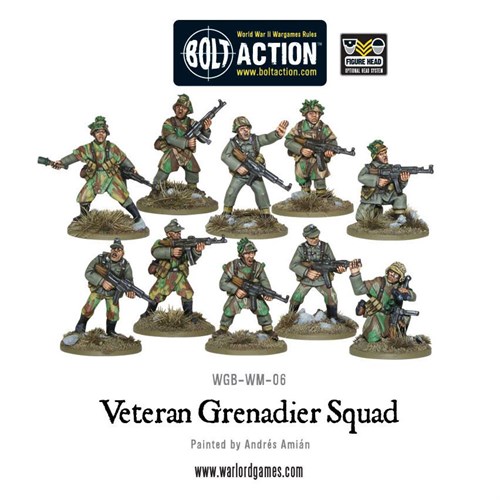 Bolt Action Veteran Grenadiers Squad WGB-WM-06