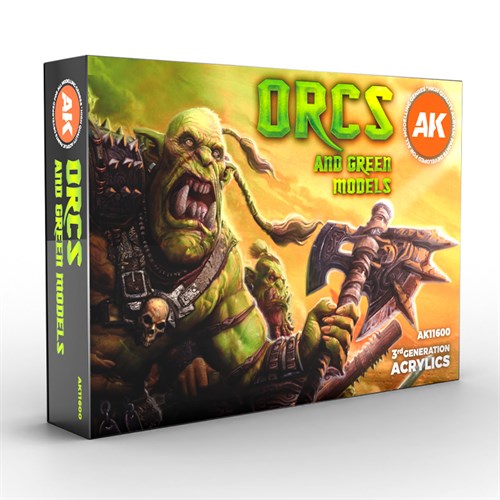 Paints set - ORCS AND GREEN CREATURES AK11600 - фото 197956