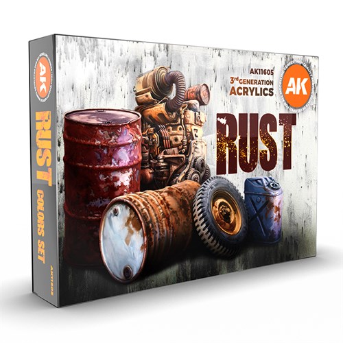 Paints set - RUST SET AK11605 - фото 197968