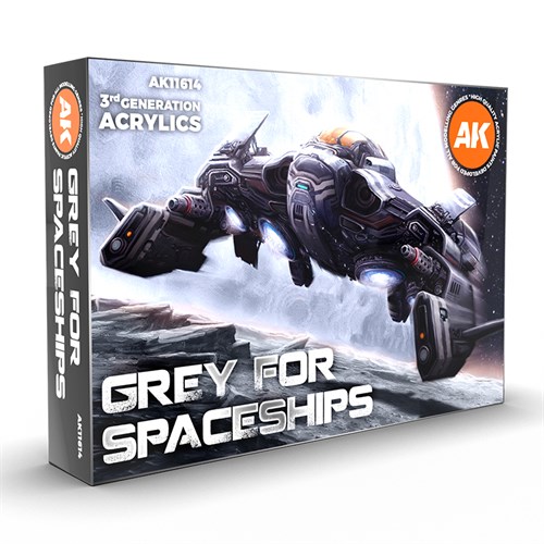 Paints set - GREY FOR SPACESHIPS SET AK11614 - фото 198010