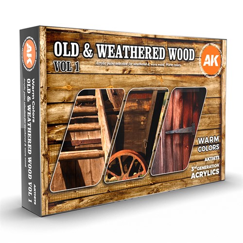Paints set - OLD & WEATHERED WOOD VOL1 AK11673 - фото 198051