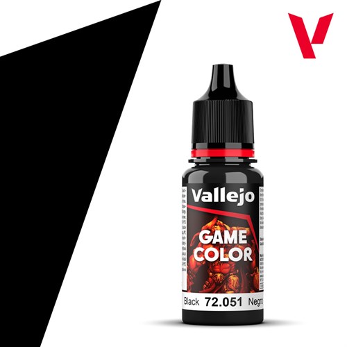 Краска Game Color - Black 18 ml Vallejo 72051 V-72051 - фото 198064
