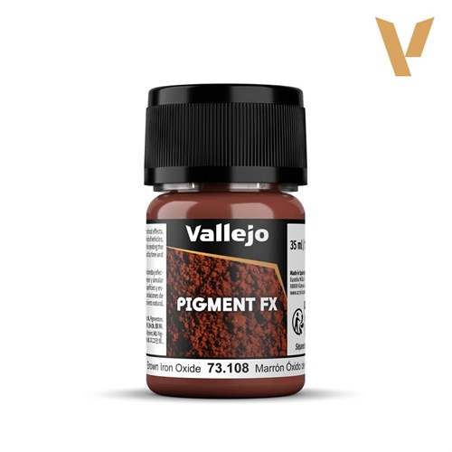 Пигмент для оформления подставок 73108 Pigments - Brown Iron Oxide Vallejo 73108 V-73108 - фото 198987
