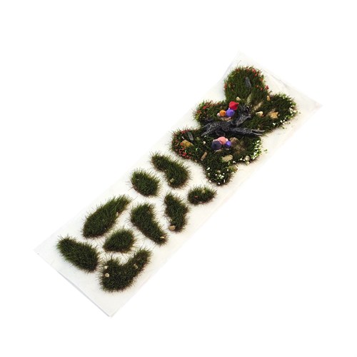 Модельная трава для диорам летняя с деревом и грибами SC1008923