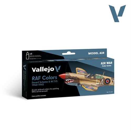 Набор красок Model Air - WWII RAF Desert Paint set Vallejo 71163 V-71163