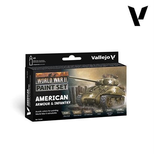 Набор красок 70203 American Armour & Infantry Vallejo 70203 V-70203