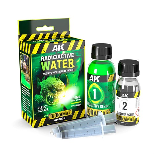 Двухкомпонентная смола для имитации воды AK Radioactive Water (2 Components Resin) AK8232 AK8232