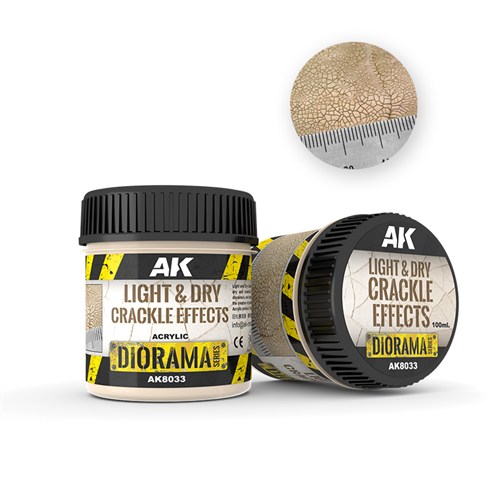 Паста с эффектом растрескивания для диорам AK Interactive Light & Dry Crackle Effects, светлая сухая земля, 100 мл, AK8033 AK8033