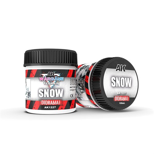 Текстурная паста для диорам AK Interactive Snow, снег, 100 мл, AK1227 AK1227