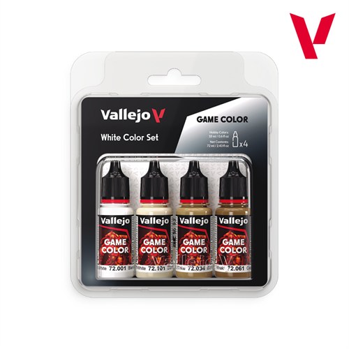 Набор красок Game Color - White Color Set (4 colors) V-72386 Vallejo V-72386
