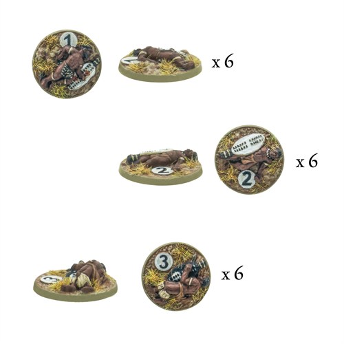 Black Powder Epic Battles: Zulu! - Zulu Impi Casualty Markers 312414603