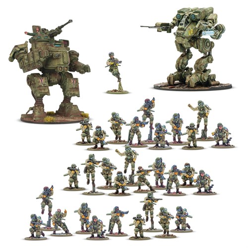 Набор миниатюр Konflikt 47 United States Rapid Deployment Force, Warlord Games 452010410