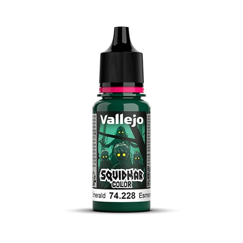 Акриловая краска для миниатюр Vallejo Squidmar Color Corrupted Emerald, 18 мл (74.228) V-74228