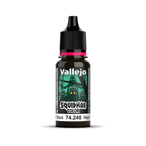 Акриловая краска для миниатюр Vallejo Squidmar Color Pitch Black, 18 мл (74.248) V-74248