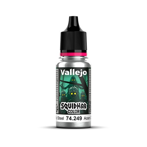 Краска металлик для миниатюр Vallejo Squidmar Color Godly Steel, 18 мл (74.249) V-74249