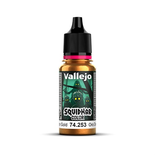 Краска металлик для миниатюр Vallejo Squidmar Color Demon Gold, 18 мл (74.253) V-74253
