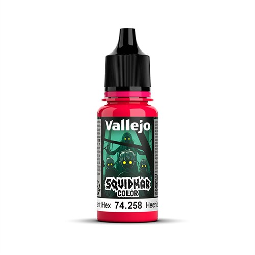 Флуоресцентная краска для миниатюр Vallejo Squidmar Color Fluorescent Hex, 18 мл (74.258) V-74258