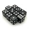 Кубики д6 16мм 10шт. Черные с острыми углами KD6-54 - фото 130617