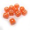 Кубики д6 12мм 10шт. Оранжевые прозрачные KD6-116 - фото 150062