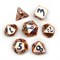 Кубики ДнД (7 шт) металлические / Дайсы для DnD / Dungeons & Dragons / RPG / Сверкающий фрукт DND-157 - фото 153883