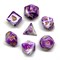 Кубики ДнД (7 шт) / Дайсы для DnD / Dungeons & Dragons / RPG / фиолетовый гранит DND-147 - фото 153962