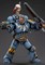 Фигура подвижная JoyToy Space Wolves Thunderwolf Cavalry Frode Warhammer 40000 6973130373099