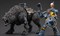 Фигура подвижная JoyToy Space Wolves Thunderwolf Cavalry Frode Warhammer 40000 6973130373099