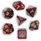 Кубики ДнД (7 шт) / Дайсы для DnD / Dungeons & Dragons / RPG / Космос Красно-чёрный DND-159 - фото 163090