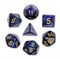 Кубики ДнД (7 шт) / Дайсы для DnD / Dungeons & Dragons / RPG / Космос Синий DND-160 - фото 163091