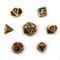 Кубики ДнД (7 шт) металлические / Дайсы для DnD / Dungeons & Dragons / RPG / Чешуя дракона красно-синяя DND-304 - фото 169614