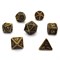 Кубики ДнД (7 шт) металлические / Дайсы для DnD / Dungeons & Dragons / RPG / Антично-бронзовая сеть DND-317 - фото 169741