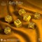Harry Potter. Hufflepuff Modern Dice Set - Yellow 190142-4B - фото 170797