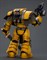 Фигура подвижная JoyToy Imperial Fists Legion 
Cataphractii Terminator Squad Legion Cataphractii 
Sergeant with Power Sword Warhammer Horus Heresy 6973130379374