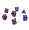 Кубики ДнД (7 шт) / Дайсы для DnD / Dungeons & Dragons / RPG / Сине-Фиолетовые DND-448 - фото 181854