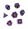 Кубики ДнД (7 шт) / Дайсы для DnD / Dungeons & Dragons / RPG / Сине-Фиолетовые DND-448 - фото 181855