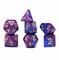 Кубики ДнД (7 шт) / Дайсы для DnD / Dungeons & Dragons / RPG / Сине-Фиолетовые DND-448 - фото 181856