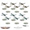 Blood Red Skies:  The Battle of Midway Starter Set (English) 771510003