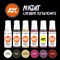 Paints set - NIGHT CREATURES FLESH TONES AK11602 - фото 197960