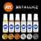 Paints set - METALLICS SET AK11608 - фото 197975