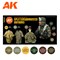 Paints set - SPLITTERMUSTER UNIFORM 3G AK11624 - фото 198036