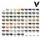 Набор красок Military Case. Includes: 76 colors + 4 auxiliaries selected for camouflage schemes & military unifor Vallejo 70253 V-70253 - фото 198620