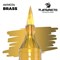 Акриловый маркер-кисть для миниатюр AK Interactive Playmarker Brass, латунный, AKM034 AKM034