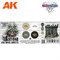 Набор красок AK 1074 Wargame set - STONE AND ROCK AK 1074 AK1074